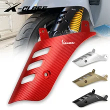 Cubierta lateral de aluminio para rueda delantera de motocicleta, Protector de aluminio rojo CNC para VESPA GTS 125, 200, 300, 2013-2019, 2020