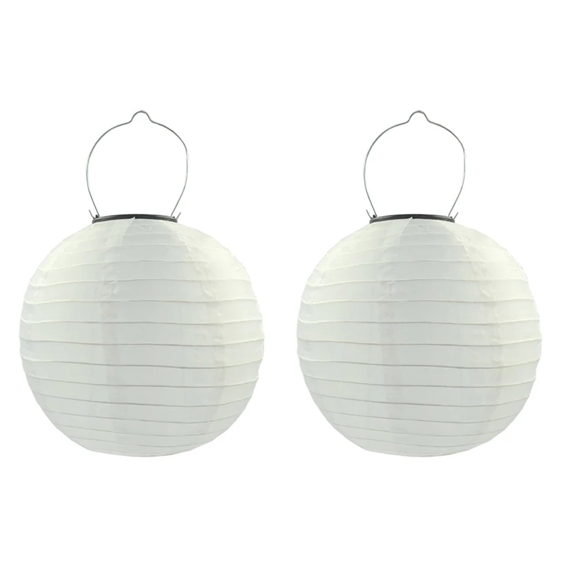 2PCS 30cm Solar Powered 5050 SMD LED Light Bulbs Waterproof Chinese Lantern for Wedding Party Garden JAN88
