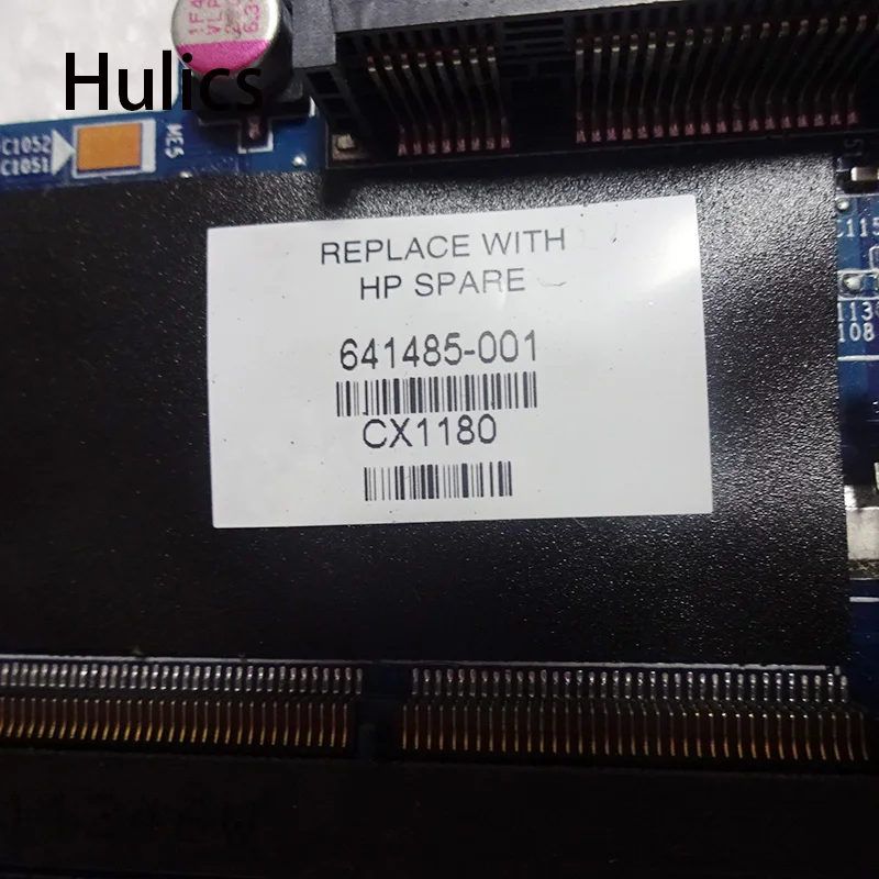 Hulics 641485-001 аккумулятор большой емкости для hp павильон DV6 материнская плата DV6-6000 641485 HM65 DDR3 гнездо PGA989 материнская карта к ноутбуку