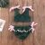 Baby Girl Green Tassel Bikini Tankini Sets Kids Children Summer Beach Solid Two Pieces Swimsuit Swimwear Купальник