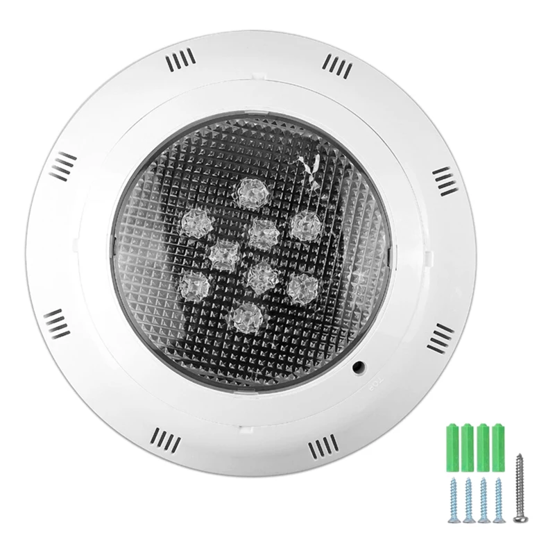 

ABSS-Led Pool Light 12V/24V 9W Rgb Led Waterproof Pool Light Outdoor Underwater Light Wall Pool White Party Waterproof Light