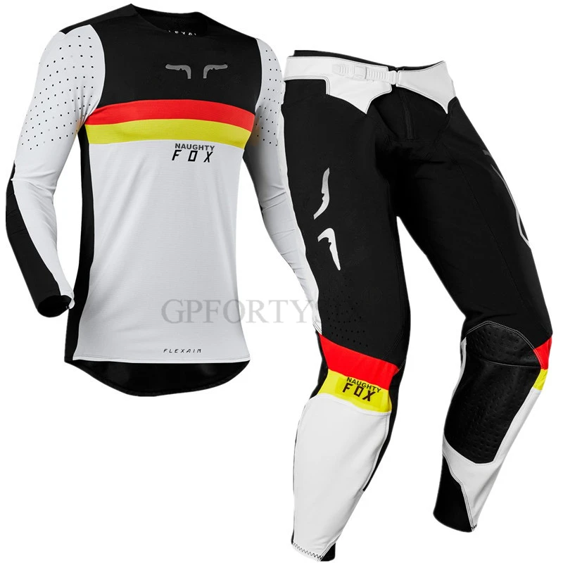 

NEW 2019 Naughty Fox Flexair Jersey Pants Adult Motocross Gear Set Jersey + Pants Racing Gear Combination