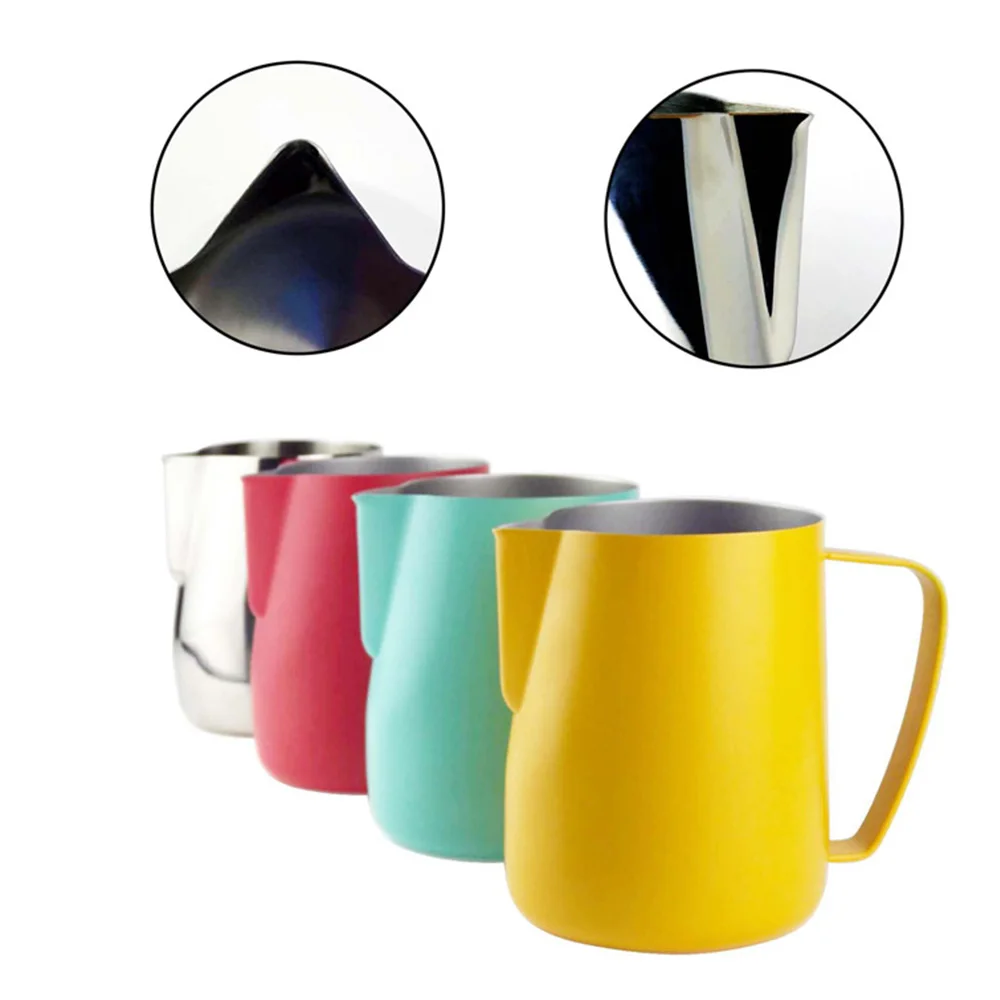 

Stainless Steel Frothing Pitcher Pull Flower Cup Coffee Milk Frother Latte Art Milk Foam Tool Coffeeware new