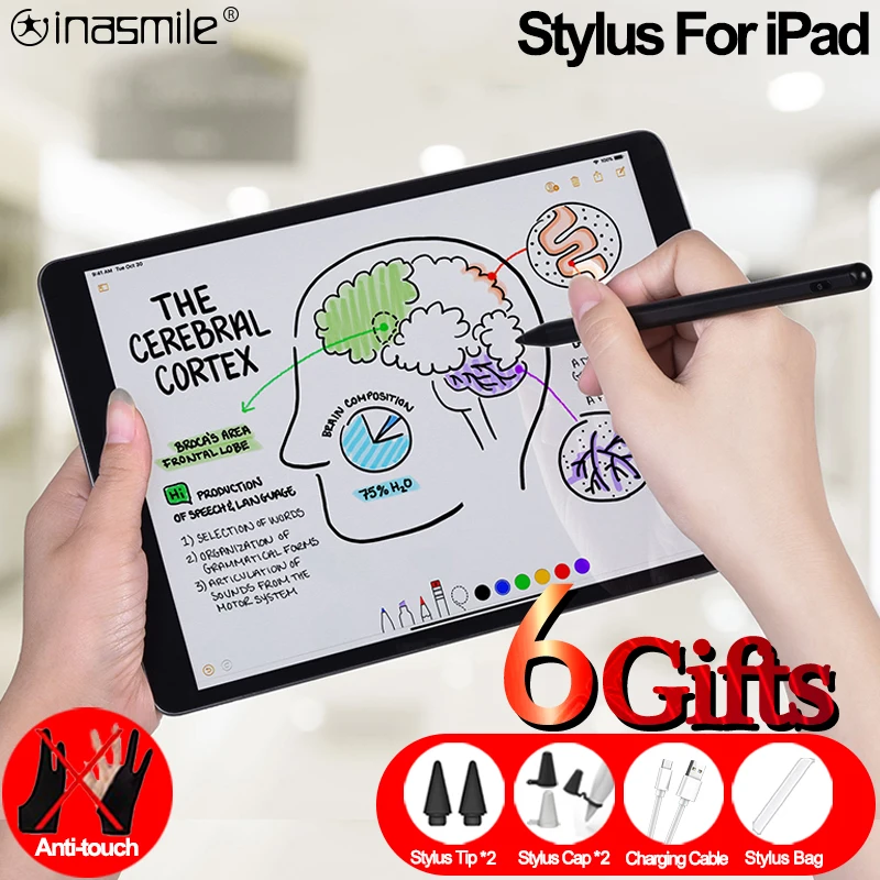 Стилус для iPad Pro 11 12 9 2020 2018 2019 Air 4 7 й 8 стилус Apple Pencil 2 1 карандаш с блокировкой