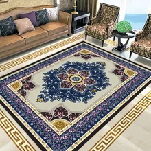 Классический персидский художественный ковер с принтом для гостиной, спальни, противоскользящий напольный коврик, модный ковер для кухни