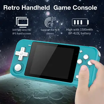 

Q90 Game Console Handheld Retro 3-Inch IPS Screen Game Machine with Dual Open System 16 Simulators 3D New Games for Kids