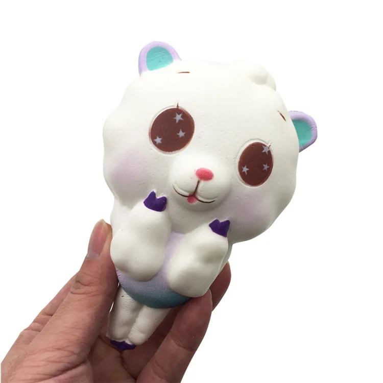 Новинка Jumbo мягкая игрушка медленно растягивается PU декомпрессионная игрушка Моделирование еда животное Монстр Единорог медленно поднимается подарок для детей - Цвет: 12