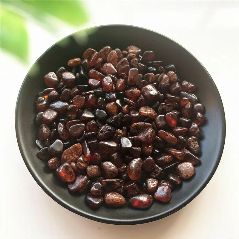 

50g 7-12mm Natural Orange Garnet Crystal Gravel Stones Healing Reiki Decoration Natural Stones and Minerals