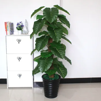 

Artificial Tree Imitative Tree Decoration Simulated Green Plants Large Living Room Floor Bonsai Potted Plant Radish Artificial D