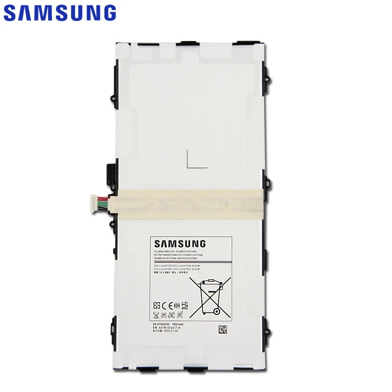 Оригинальная сменная батарея Samsung для Galaxy Tab S 10 5 дюйма Φ T800 T801 T805 T807|Аккумуляторы