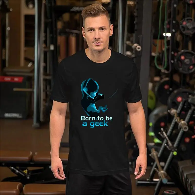 

New Style Born To Be A Geek tee shirt plus sizes s-15xl Famous undertale Leisure mens tshirts