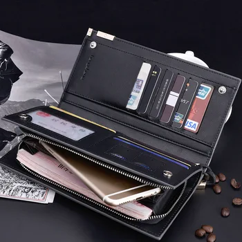 

Coin Purse Leather New Short Wallet Zipper Fashion Money Clutch Bag For Men Hasp Mini Man Id Card Holder