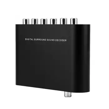 

Digital DTS Channel Decoder 5.1 Audio Converter Optical Fiber Coaxial Sound Adapter 110-240V for decode network player/ DVD