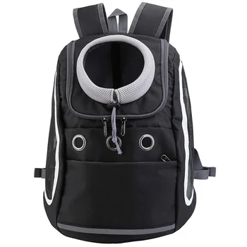 

CSS Comfortable Dog Cat Carrier Backpack, Puppy Pet Front Pack with Breathable Head Out Design and Padded Shoulder for Hiking Ou