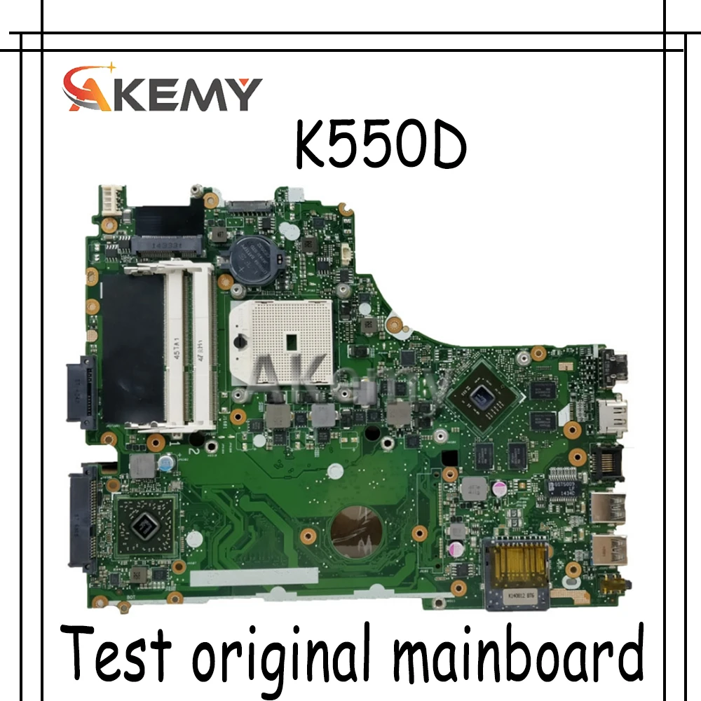 Akemy K550D X750DP материнская плата для ноутбука For Asus X550DP K550DP X550D K550 X550 тестовая