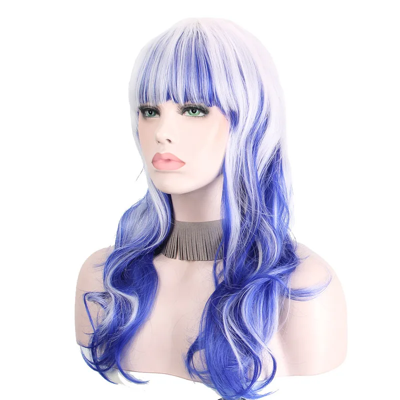 24 Sht Kaufen Anxin Krasochnye Kosplej Parik S Chelkoj Anime Volosy Zhenshiny Dlinnye Volnistye Pariki Dlya Chernyh Zhenshin Raznocvetnye Sinteticheskie Fab Gunstig Preise Hacnasdjqwejcnash