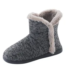 SAGACE, зимние, теплые, женские, вязаные, жаккардовые, мягкие, плюшевые, большие размеры, домашняя обувь, мужская сумка с толстыми хлопковыми тапочками