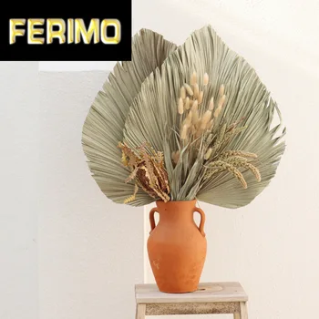 

Palm Fan Leaf Dried Flower Palm Leaf Window Reception Party Art Wall Hanging Decoration Wedding Arch Arrangement