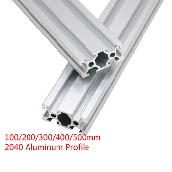 

2040 Extrusion Aluminum Profile Linear Rail Guide EU European Standard Anodized 100/200/300/400/500mm 2040 CNC 3D Printer Part