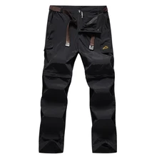 

Summer outdoor elastic quick drying pants men's detachable two section quick drying pants breathable thin mountaineering pants
