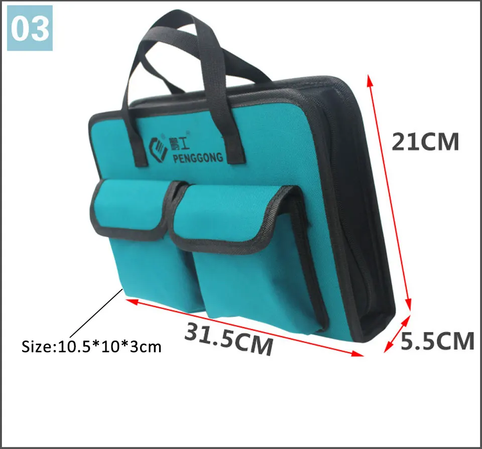 garden tool bag Waterproof Oxford Cloth Tool Bags Large Capacity Bag Tools Hardware Repair Bag Storage Pouch tech tool bag