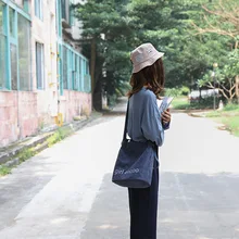 Сумка женская стиль deng xin rong bao Ретро корейский стиль сумка через плечо Студенческая Холщовая Сумка напрямую от производителя