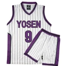 Kuroko – t shirt et short pour hommes, uniforme scolaire, uniforme de l'école Yosen, en Jersey de Murasakibara Atsushi, vêtements de sport, 9 12 