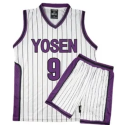 Kuroko – t shirt et short pour hommes, uniforme scolaire, uniforme de l'école Yosen, en Jersey de Murasakibara Atsushi, vêtements de sport, 9 12 