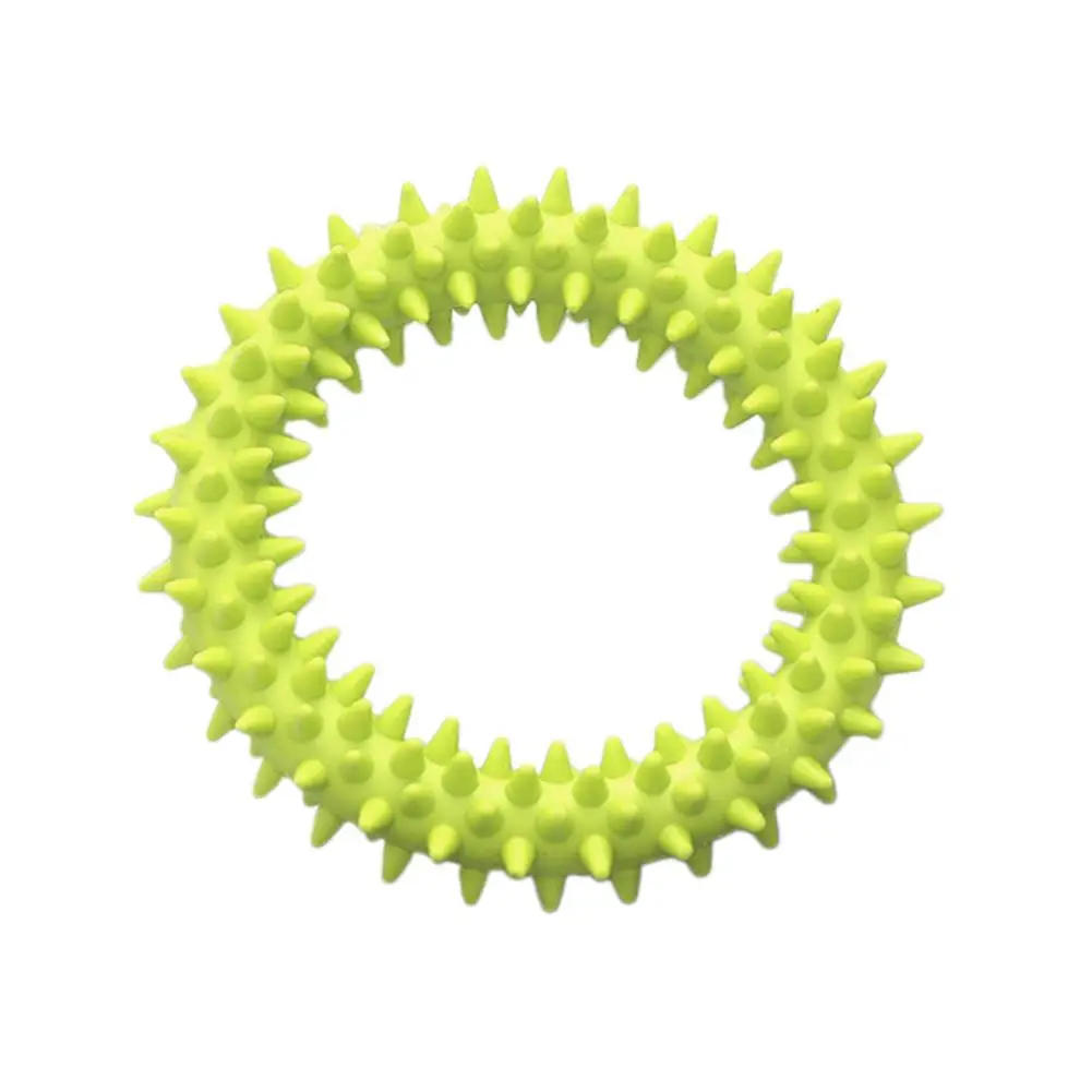 Pet rubber thorn ring circle toy training dog molar dog pet bite soft rubber toy
