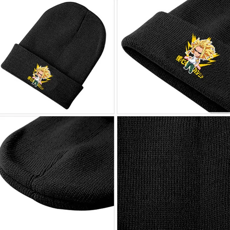 Аниме Мой герой Academy осень зима уличная теплая вязаная шапка Skullies Beanie cap Косплей