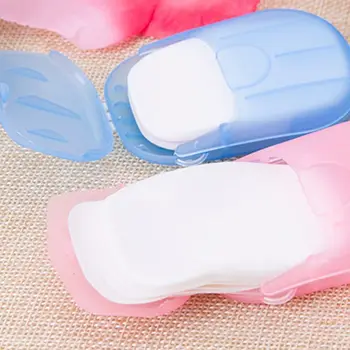 

Travel Portable Soap Paper Washing Hand Bath Slice 20 Flakes