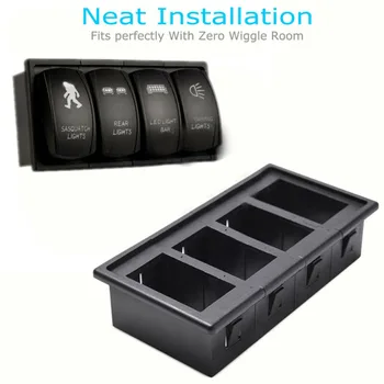 

New 4 Gang Laser Rocker Switch Panel Mounting Holder Hosing For ARB Carling Car Accessories Switches Parts