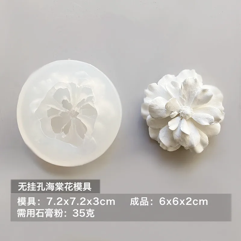 Silicone Soap Molds 3D Begonia Flower Soap Molds Rhododendron Flower DIY scented plaster Moulds handmade pendant listing silicone mold