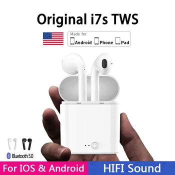 

i7s TWS Wireless Headphones Bluetooth 5.0 Earphone Air In-Ear Earbuds Sport Headset With Charging Box For Apple iPhone Android