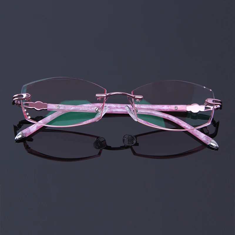 pink tinted reading glasses