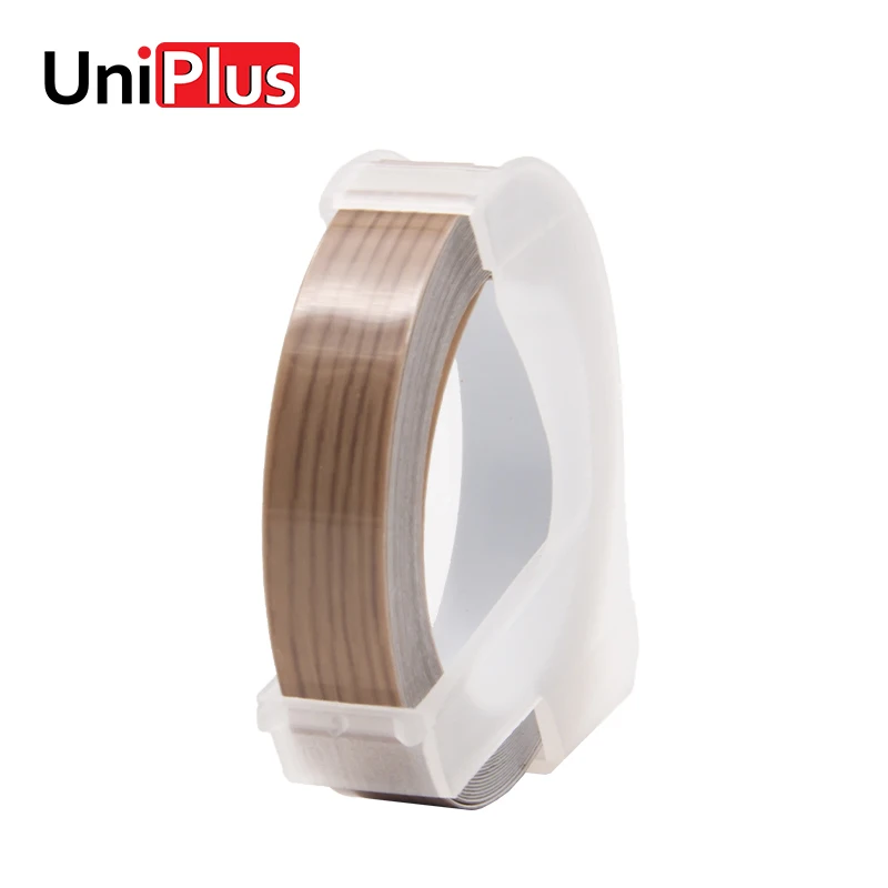 

UniPlus 9mm Dymo 3D Labeling Tapes Wood Color DIY Notebook Letter Printing Using on Motex E101 E202 E303 S0717900 Label Printer