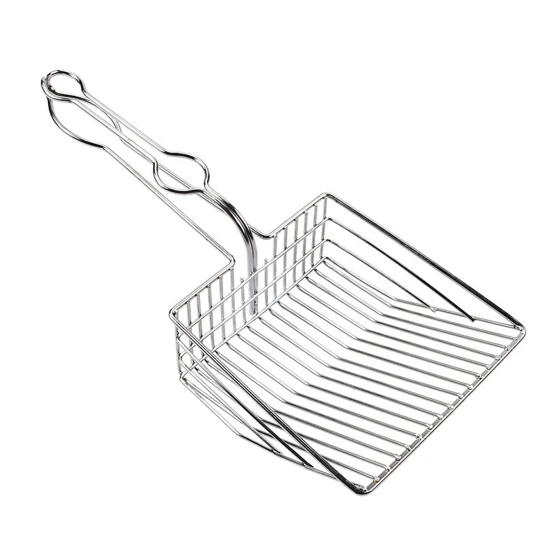 

New Pet Cat Litter Shovel Instant Filter Cat Litter Cat Lick Cleaning Tool Plating Process Metal Cat Shovel Shovel Wholesale