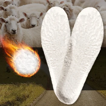

Unisex Breathable thermal insoles for shoes winter Snow Boots pad imitation wool warm insoles Heated insert cushion