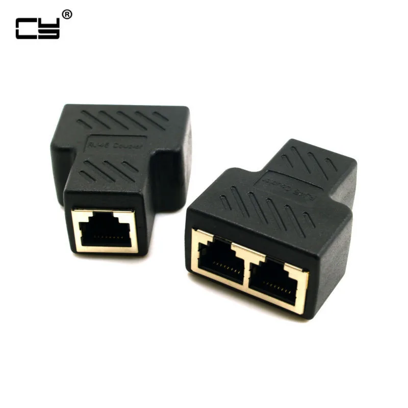 От 1 до 2 способа LAN Ethernet сетевой кабель RJ45 Женский адаптер разъём разветвитель для