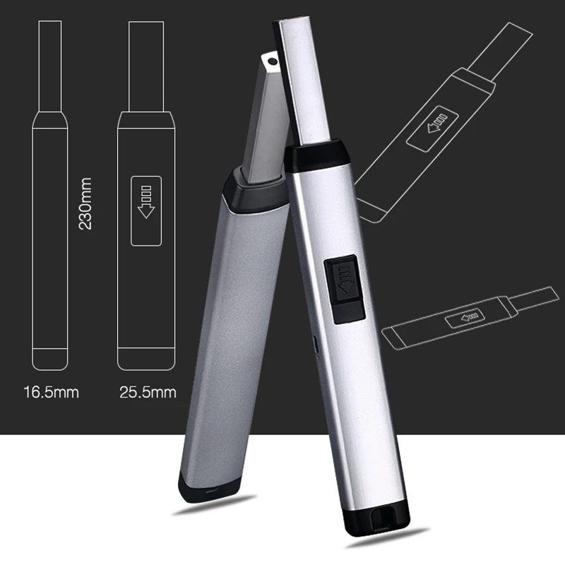 Электронная Usb зарядка дуговая Зажигалка Плазменные электронные импульсные зажигалки свечи и для барбекю кухня зажигалка трубы дыма(под дерево