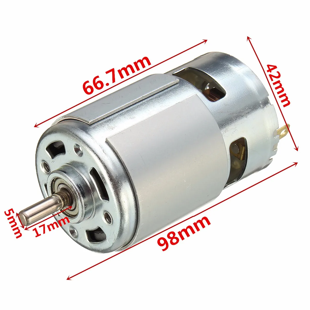 DC 12V 24V Motor 775 Motor double Ball Bearing 3000rpm 4500rpm 6000 rpm  8500rpm 10000rpm RS775 Large Torque Low Noise