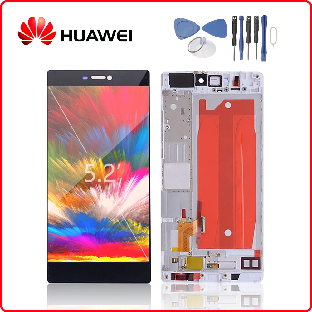 

Original For HUAWEI Ascend P8 LCD Display Touch Screen Digitizer For Huawei P8 Display with Frame Replacement GRA-L09 GRA-UL10