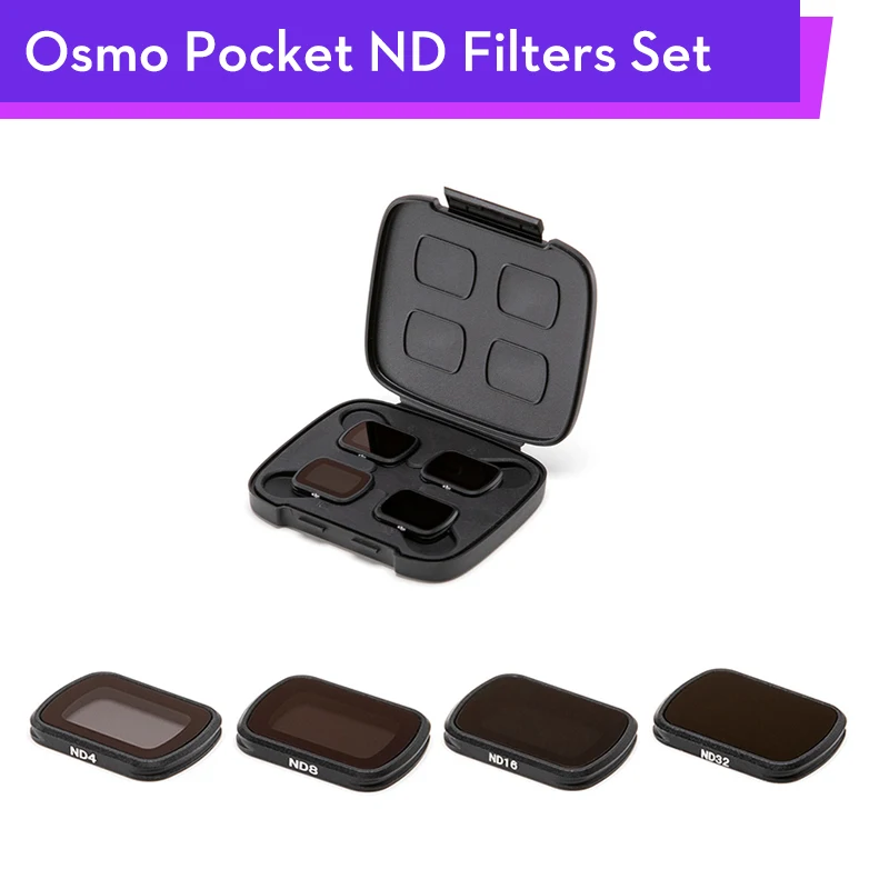 В наличии! DJI Osmo Pocket ND набор фильтров ND4 ND8 ND16 ND32 для замены между фильтрами OSMO