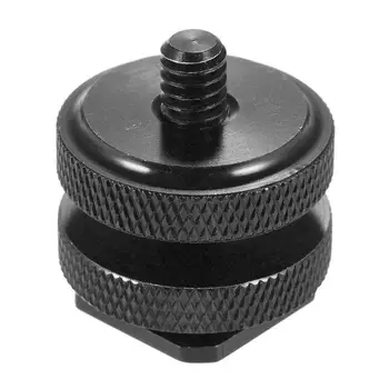 

Drop shipping 1/4 "3/8 Tripod Screw For Hot Shoe Mount For DSLR at Adapter Hotshoe Screw SLR Studio Accessory J0Q3