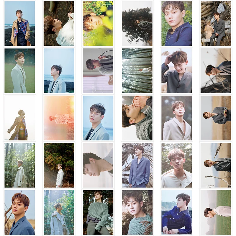 Kpop EXO CHEN SOLO Album фотография Поляроида Lomo Card Fans EXO вентиляторы подарки металлический ящик 30 шт./кор. Прямая