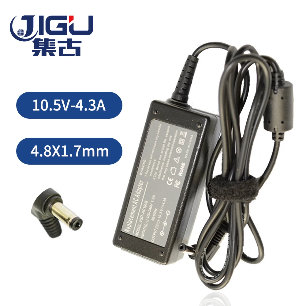 JIGU 10 5 V 4.3A 45W 4 8*1 7 MM Замена для универсального ноутбука Sony Зарядное устройство