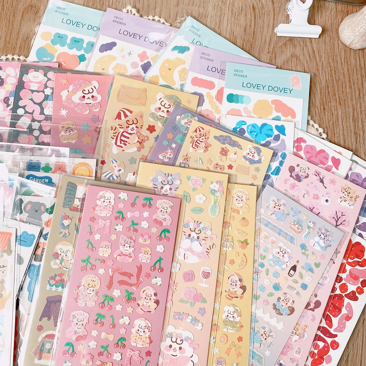 SKYSONIC 2/4/5/6/8pcs/10pcs Full Set Series Decorative Stickers Idol Card Album Scrapbooking Sticker Korean Stationery Suppliers