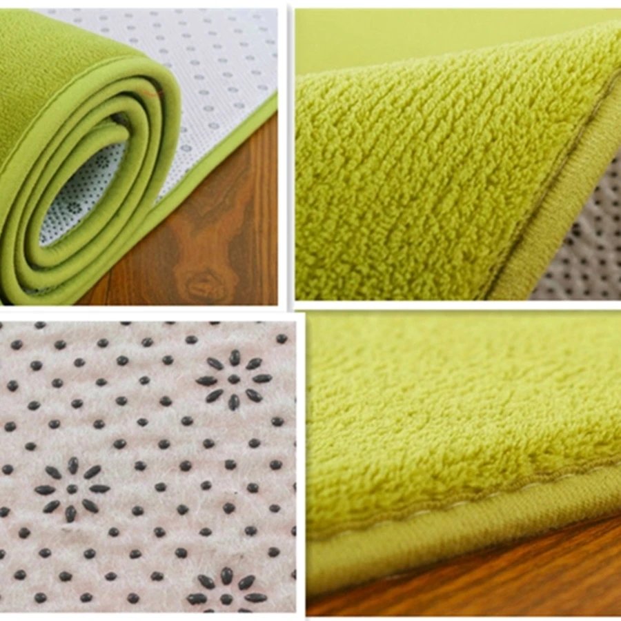 Living Room Coral Fleece Carpet Sofa Coffee Table Rugs Kid's Bedroom Non-slip Soundproof Balcony Bay Window Mat
