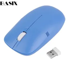 Basix беспроводная мышь Мыши для ноутбука ноутбук 2,4G Оптический беспроводной приемник usb-мыши игровая мышь для ноутбука Компьютерные мыши