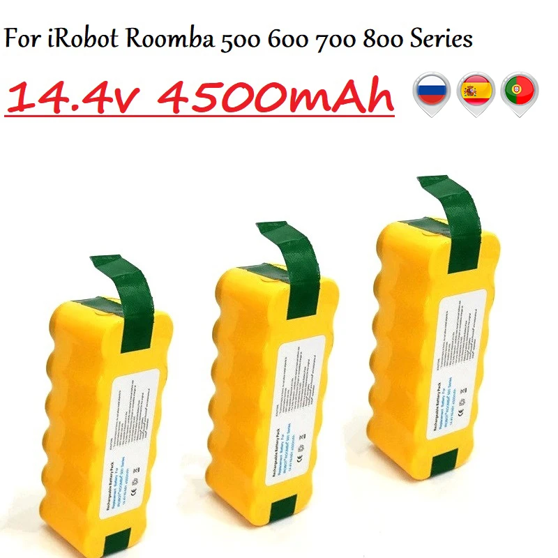 Сменный аккумулятор Teranty Power 14 4 В 3500 мАч расширенный для пылесоса iRobot Roomba 500 600 700 800